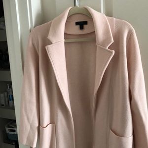 Jcrew Sophie sweater blazer in light pink
